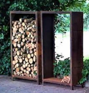 Corten Steel Storage Rack